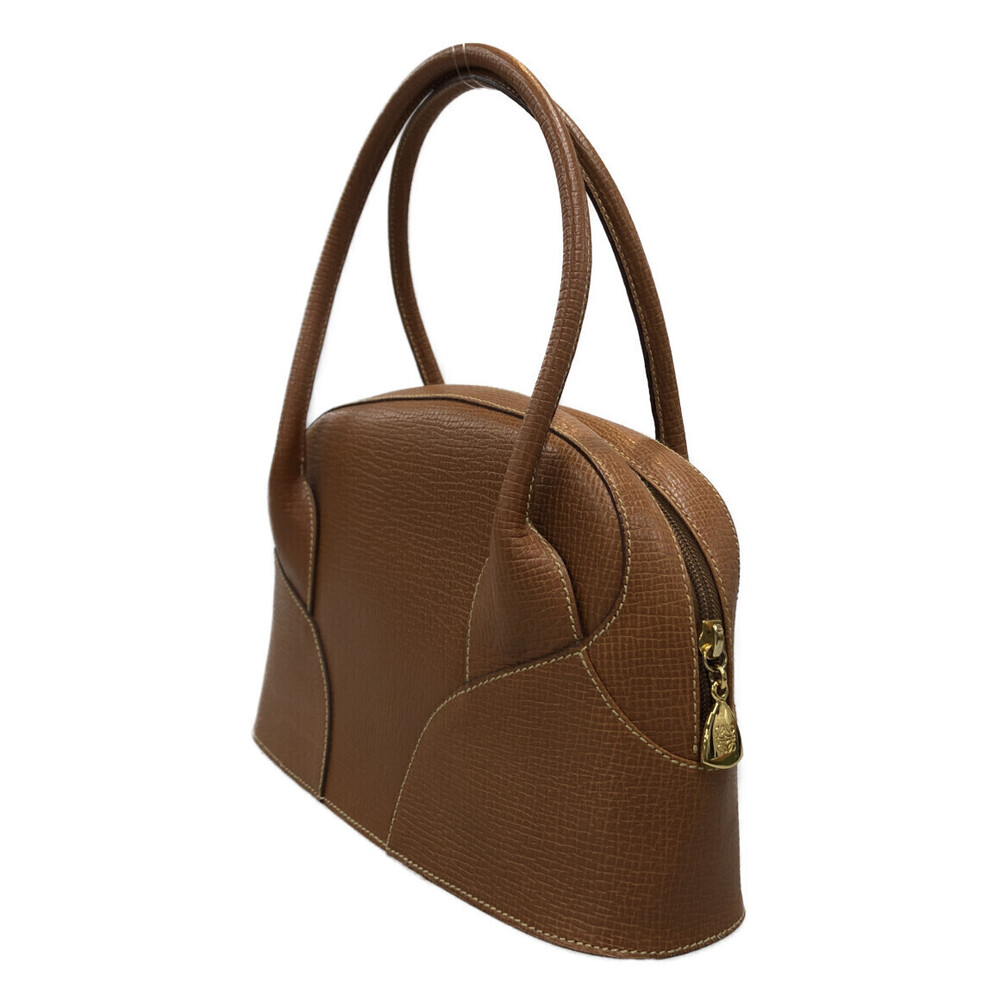 Loewe front Leather Shoulder handbag embossed Bag logo Brown - Picture 1 of 6